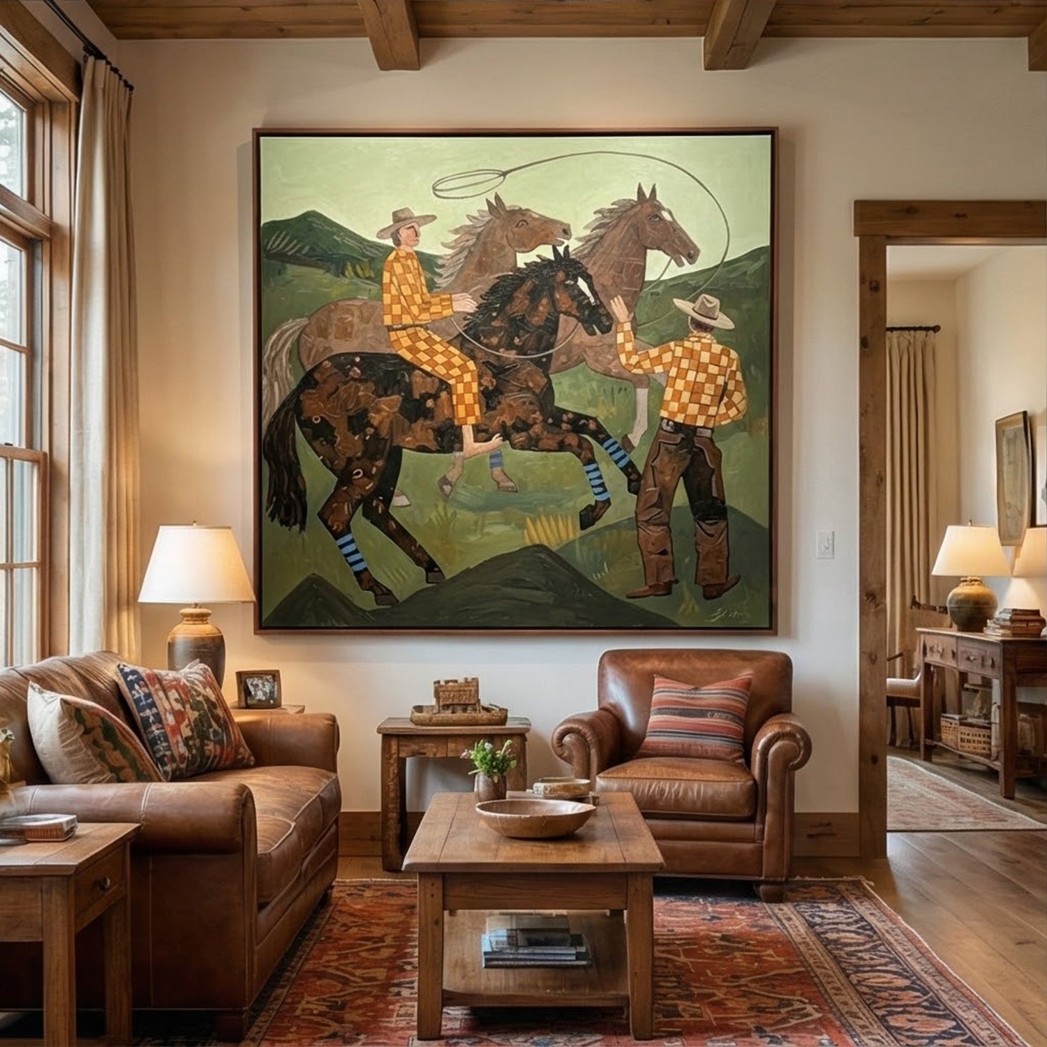 Vintage Americana Art | Lasso Dialogue