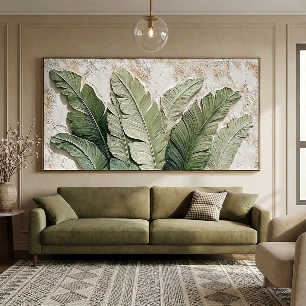 3D-Textured Art | Palm Reverie