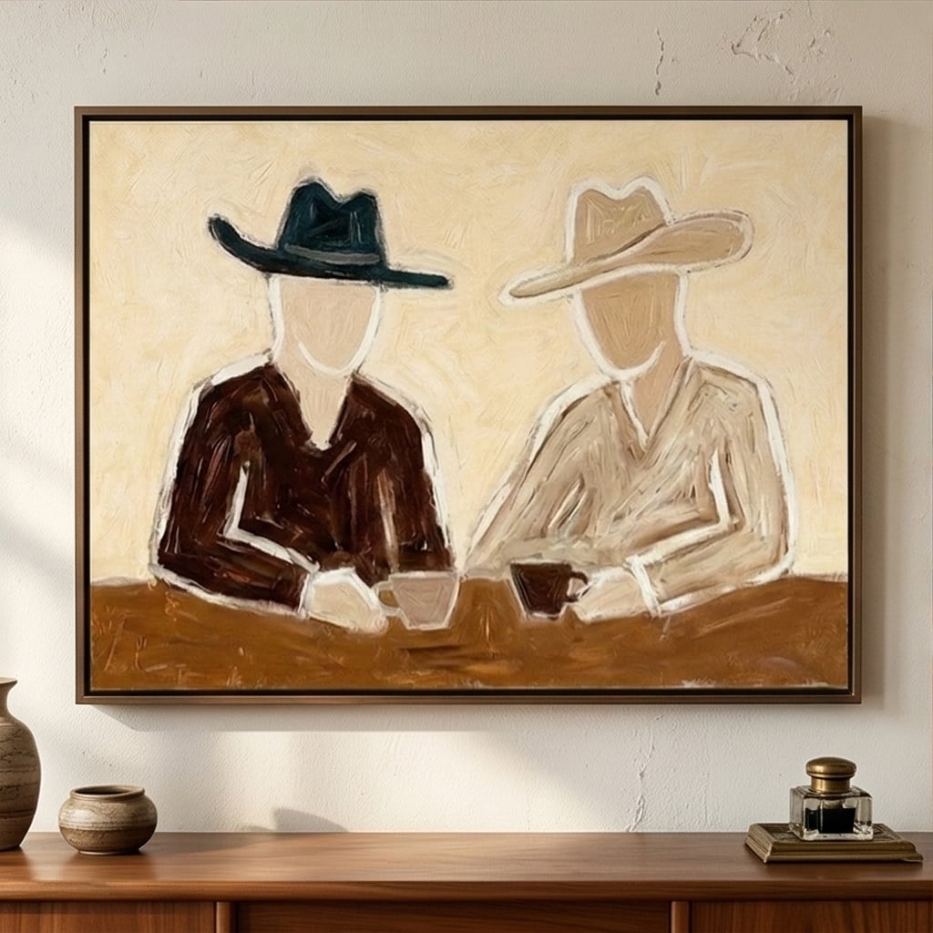 Vintage Americana Art | Café Companions