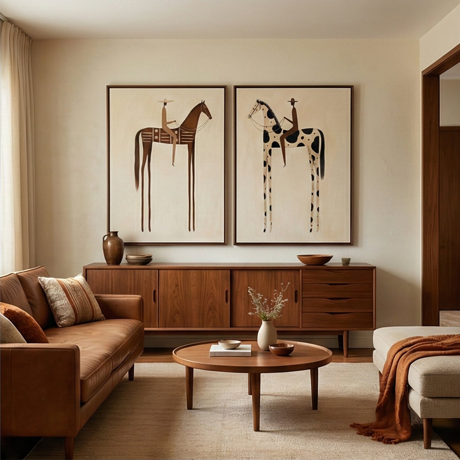 Vintage Americana Art |  Paired Reveries