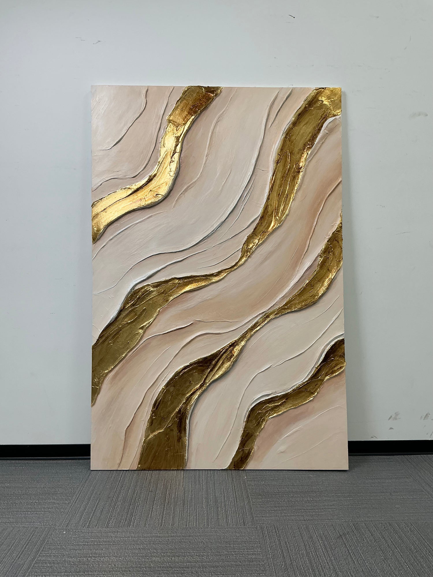 Contemporary Luxe Art | Golden Flow