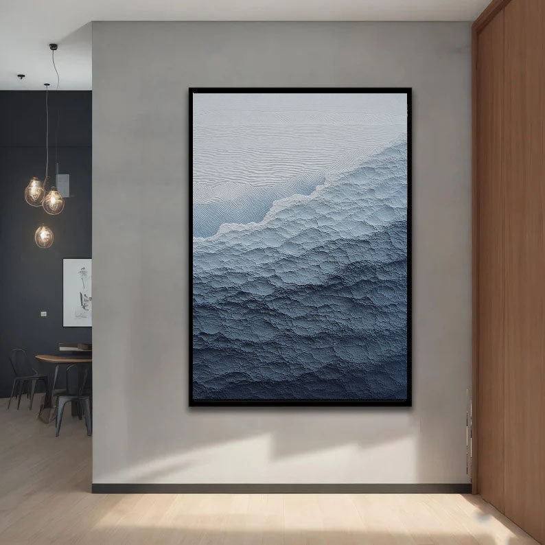 3D-Textured Art | Coastal Wave Relief