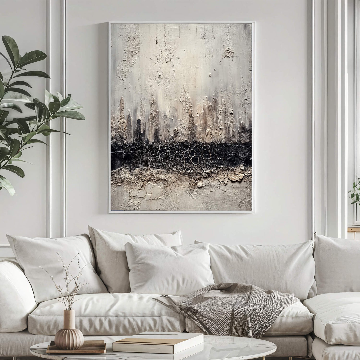 Wabi-Sabi Art | Raw Darkened Strata