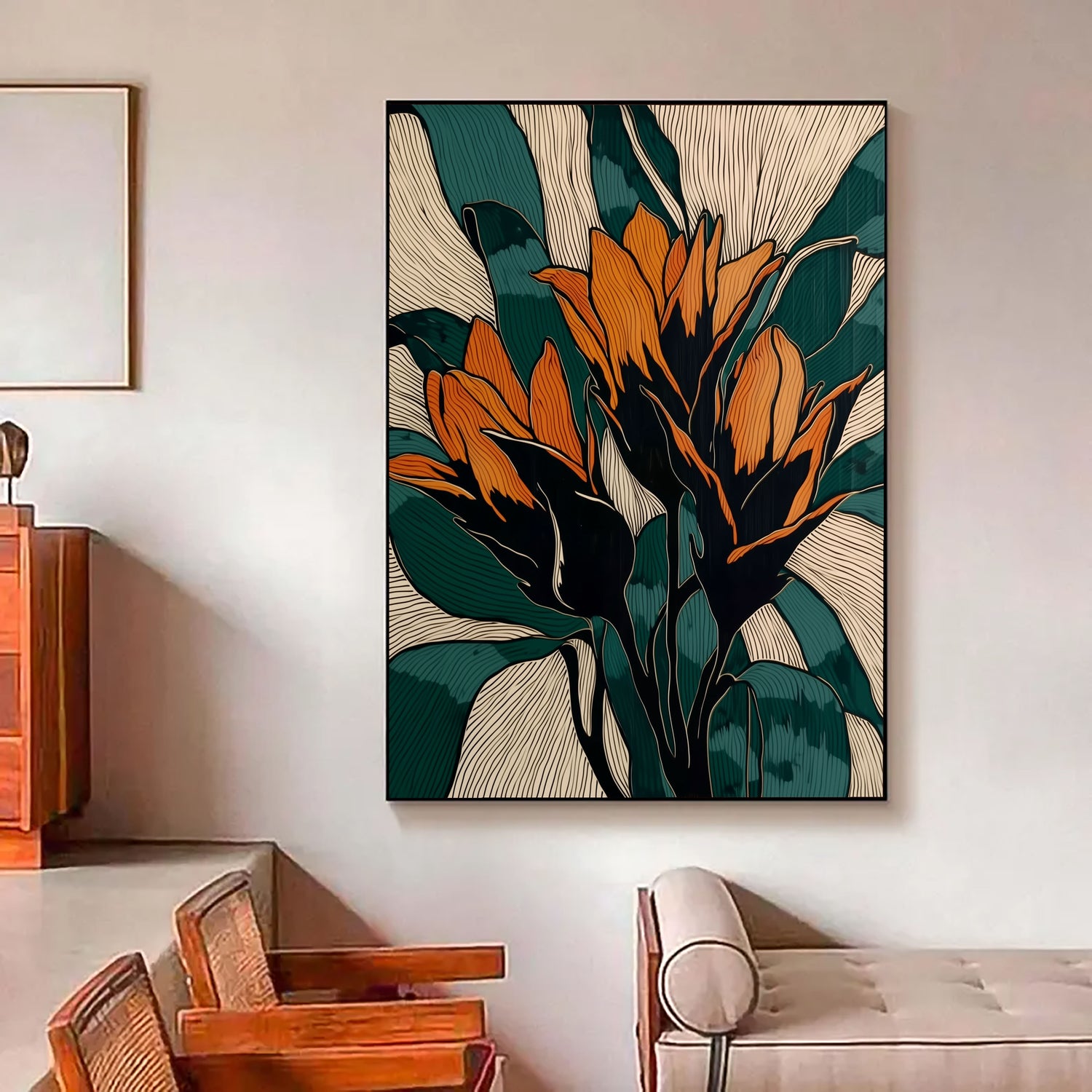 Abstract Art | Bold Botanical Print