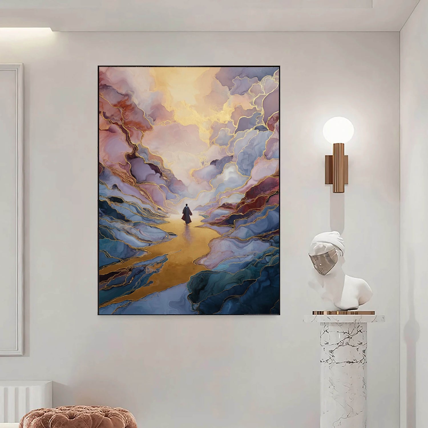 Surreal Art | Golden Path Wanderer