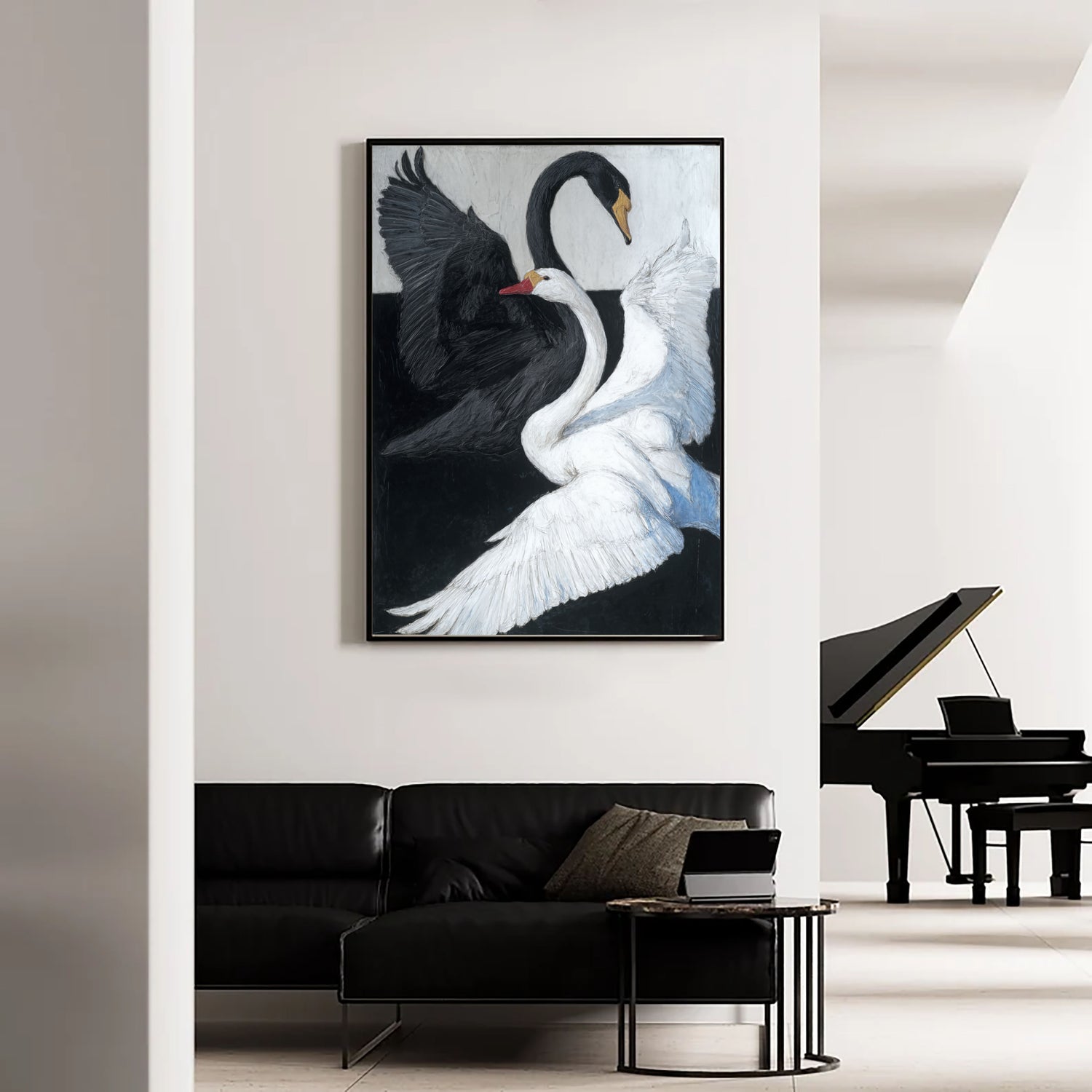 Impressionist Art | Swan Duality Grace