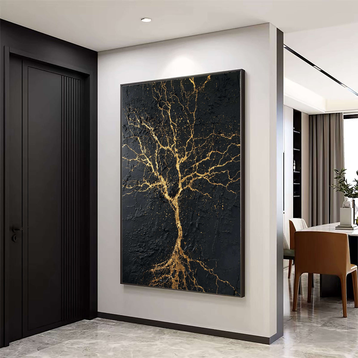 Kintsugi Tree Image Contemporary Luxe Art | Kintsugi Tree of Light – Carmeloilart