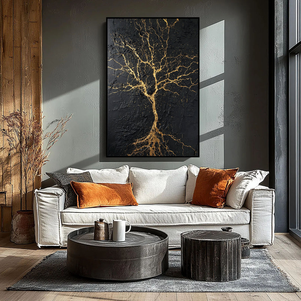 Kintsugi Tree Image Contemporary Luxe Art | Kintsugi Tree of Light – Carmeloilart