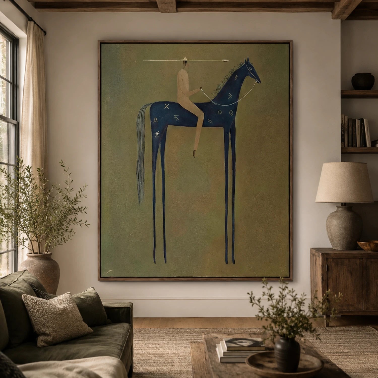 Vintage Americana Art | Emerald Stillness