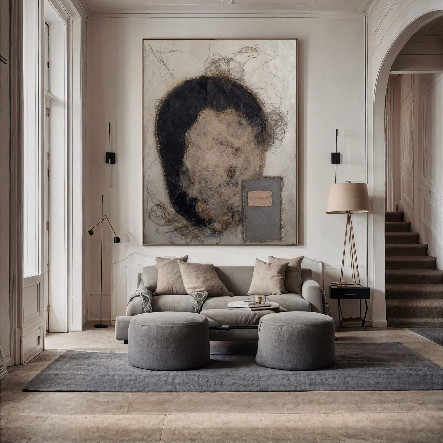 Wabi-Sabi Art | Frayed Fiber Portrait