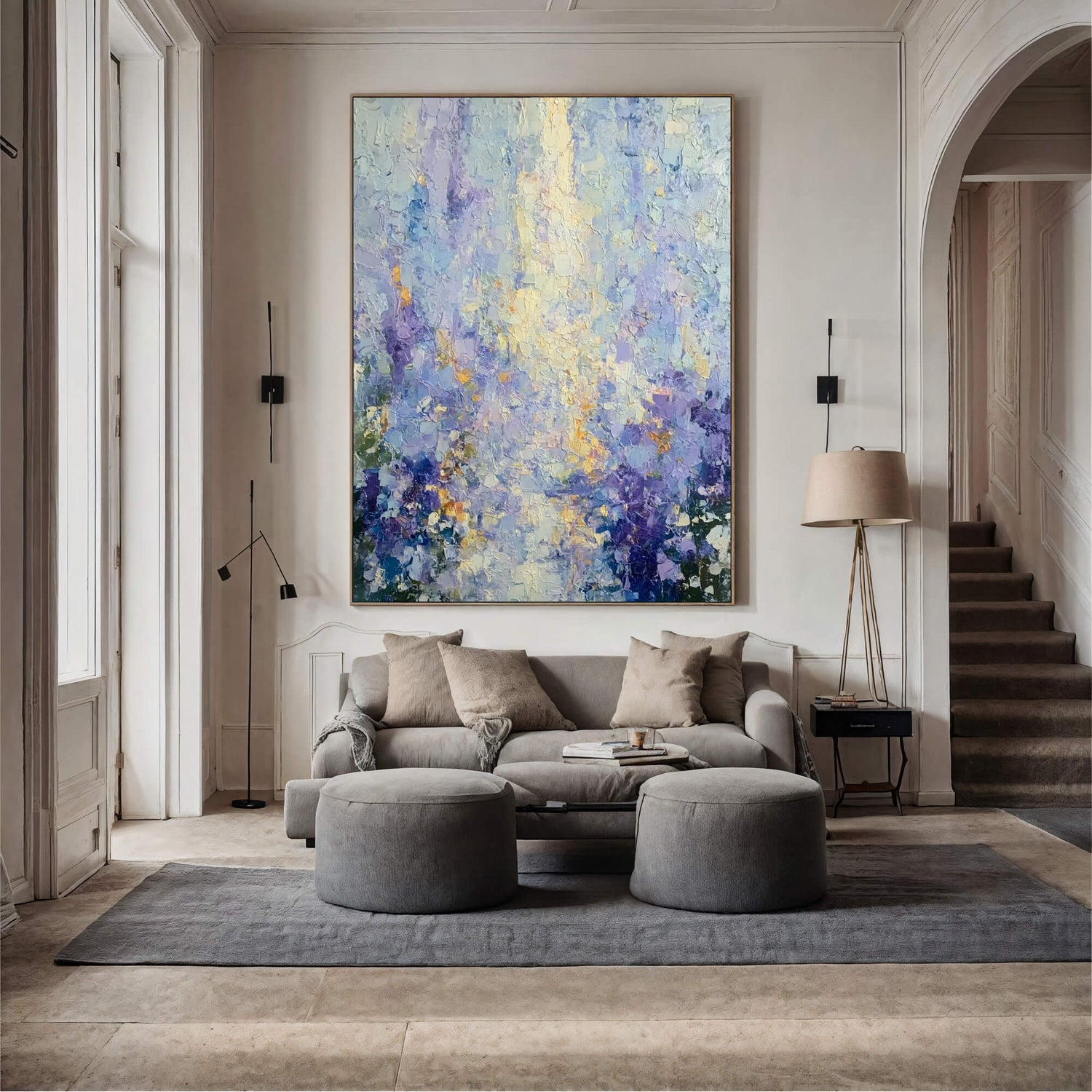 Impressionist Art | Lavender Light Burst