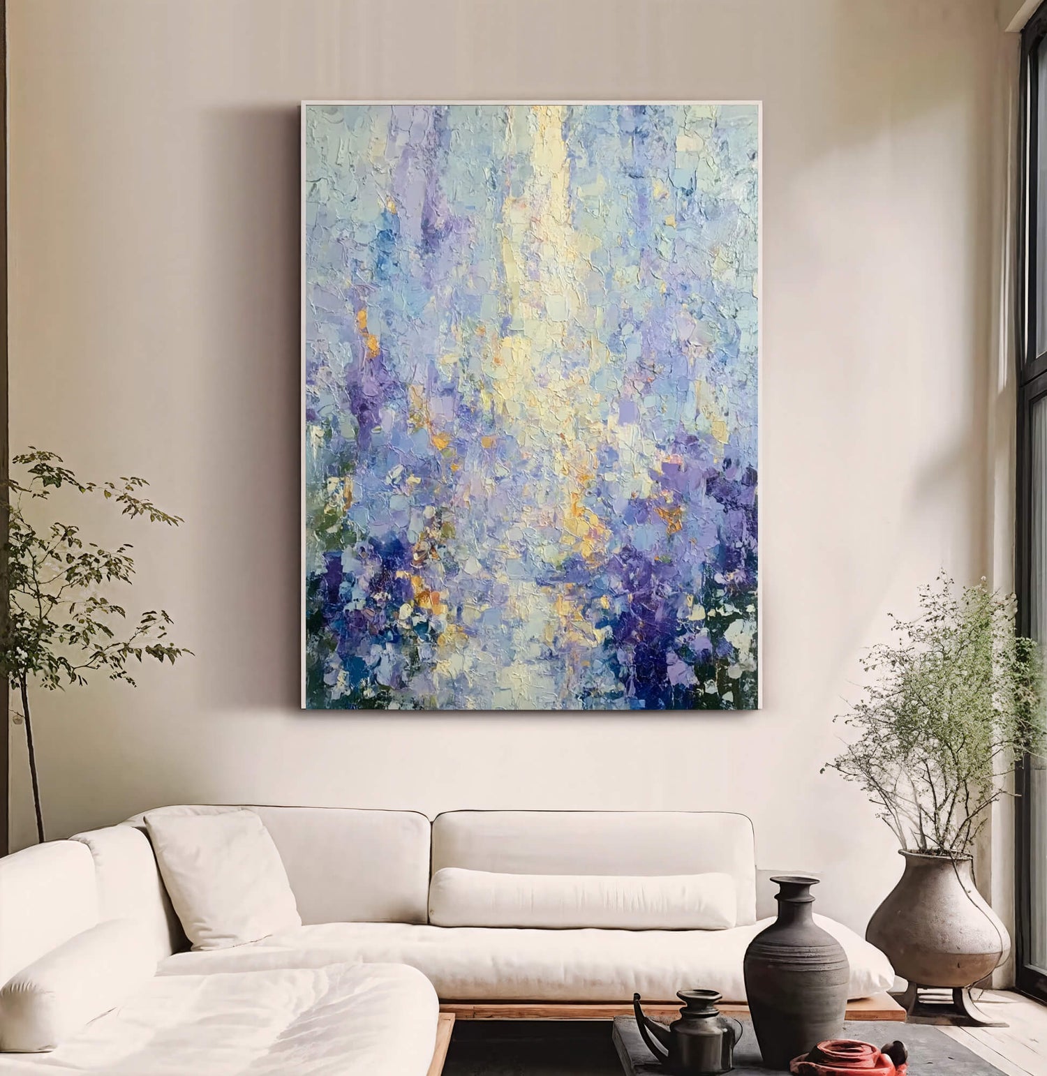 Impressionist Art | Lavender Light Burst