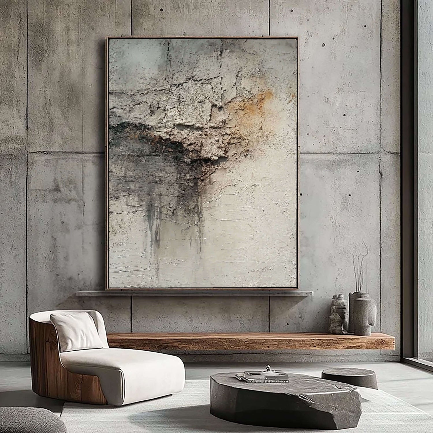 Wabi-Sabi Art | Eroded Plaster Echo