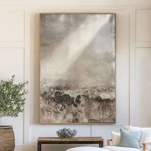 Wabi-Sabi Art | Earthen Light Horizon