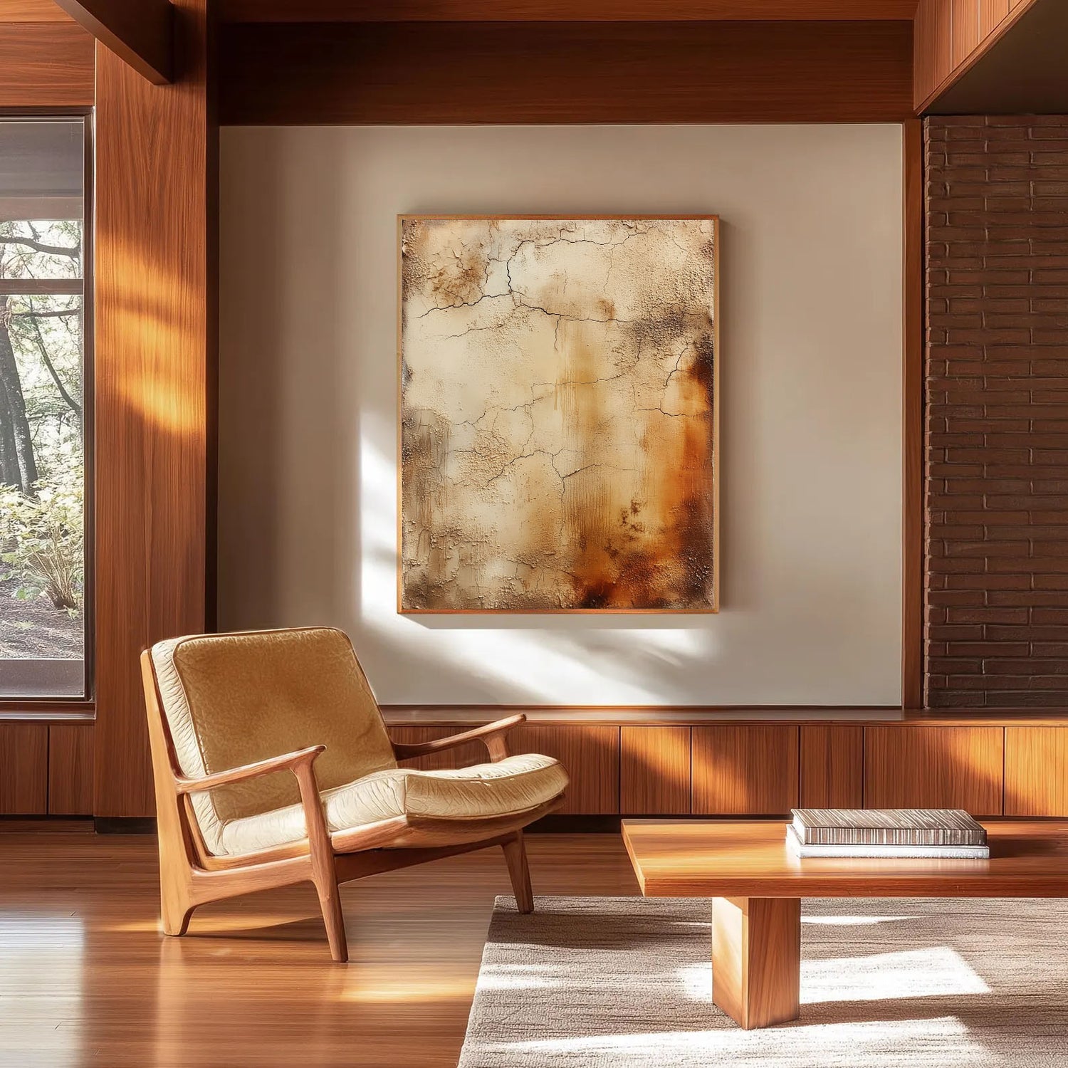 3D-Textured Art | Coastal Cracked Layers