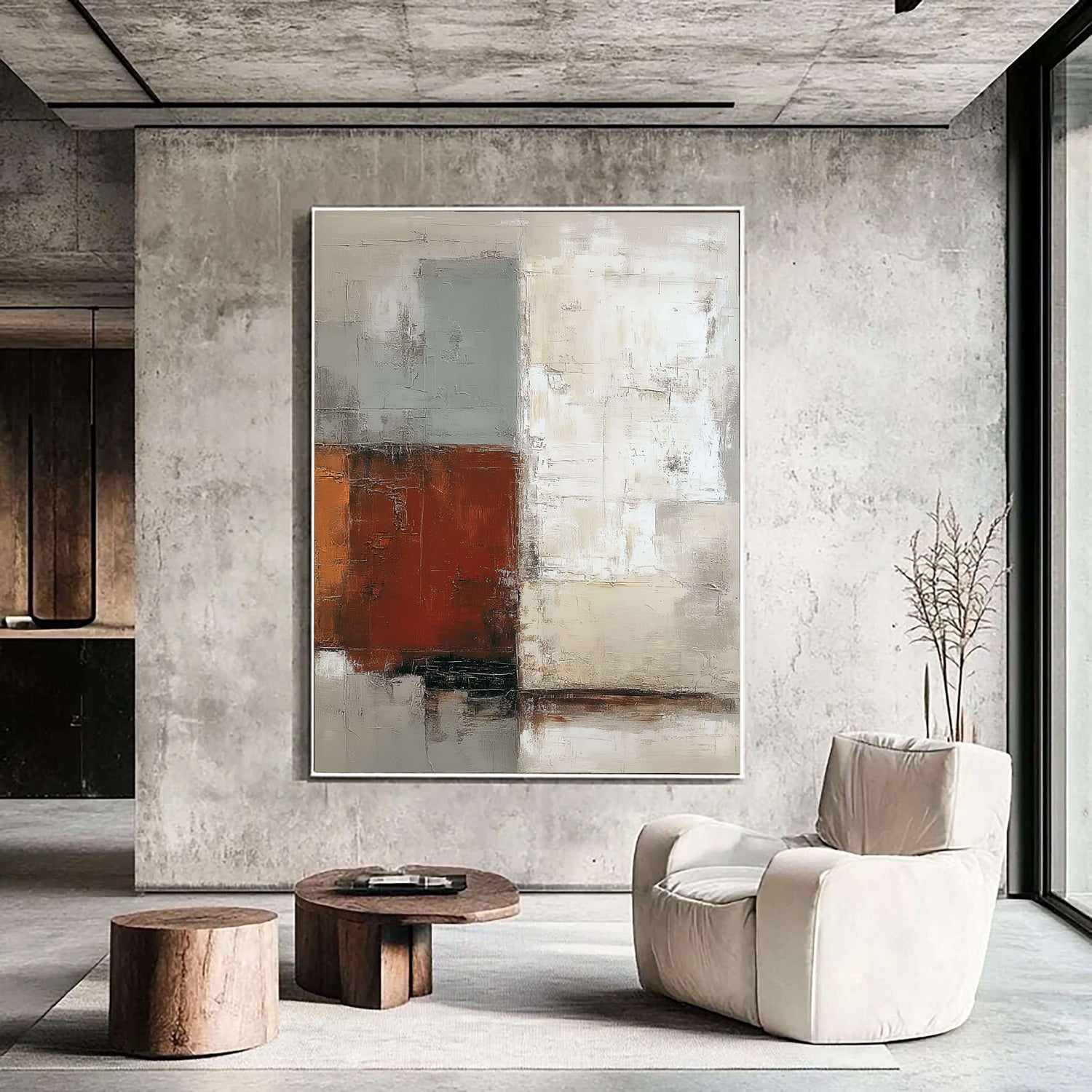 Abstract Art | Textured Block Harmony