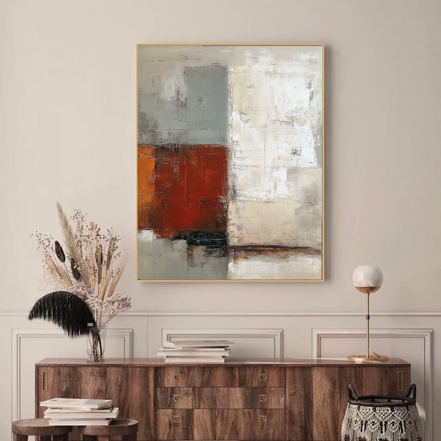 Abstract Art | Textured Block Harmony