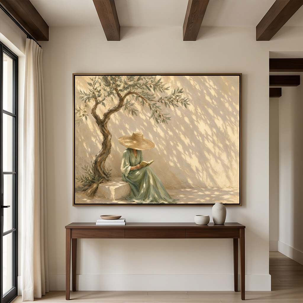 Vintage Americana Art | Where the Light Learns Silence
