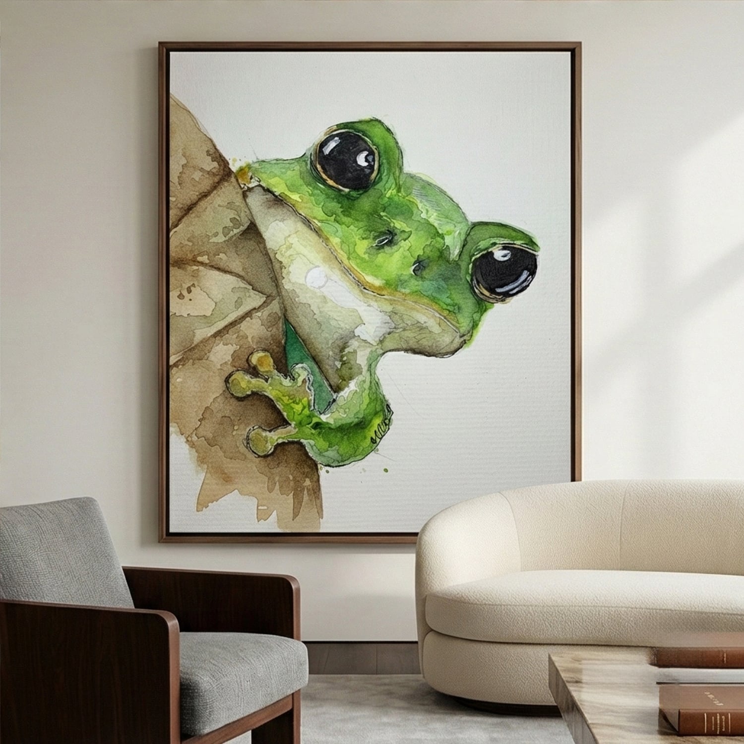 Surreal Art | Frog on Bark