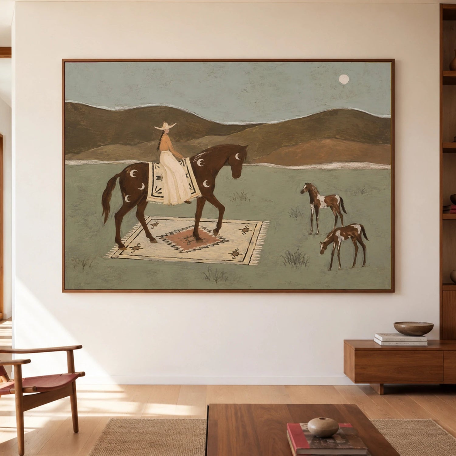 Western Folk Art | Moonlit Riders