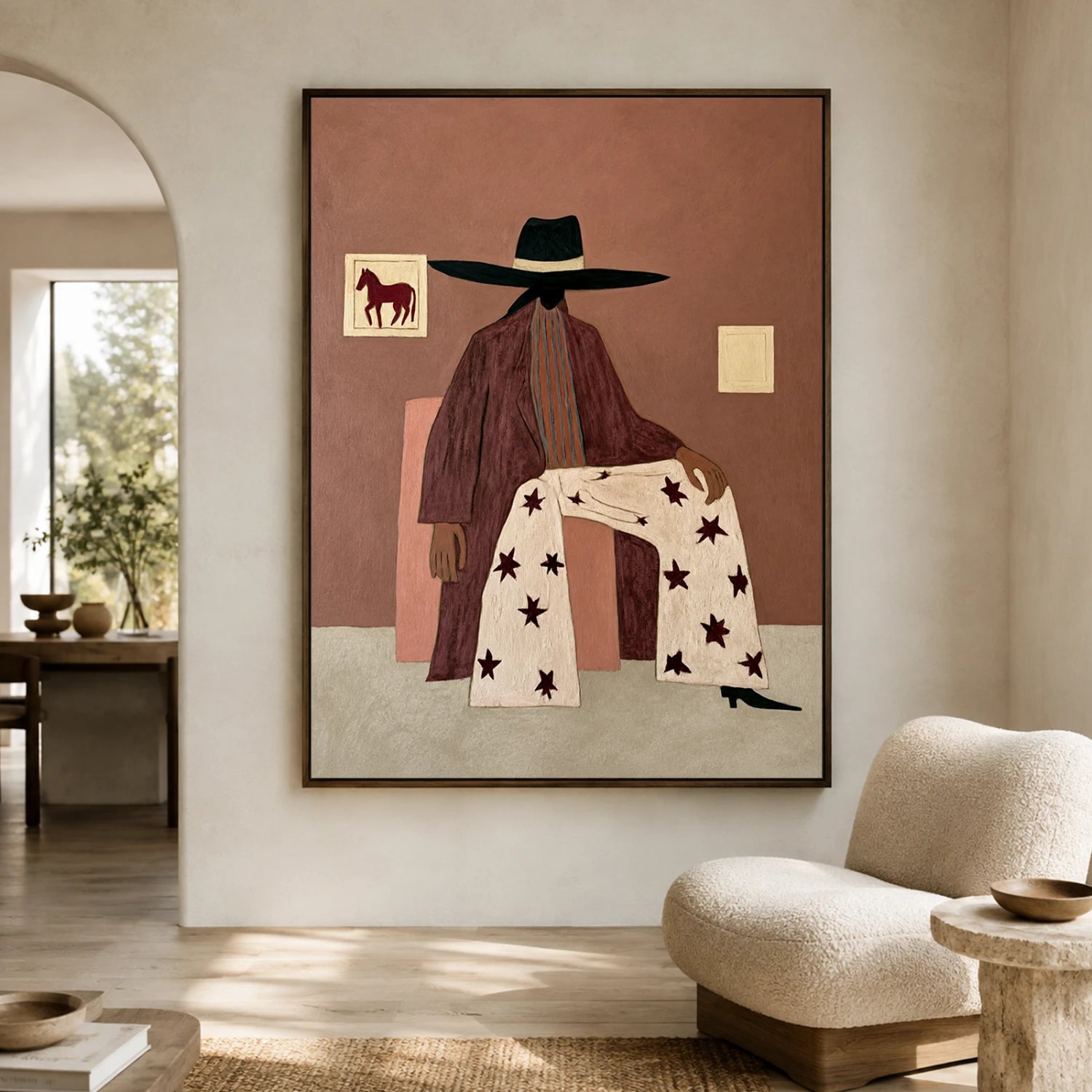 Vintage Americana Art | Stellar Rest Within Warm Adobe