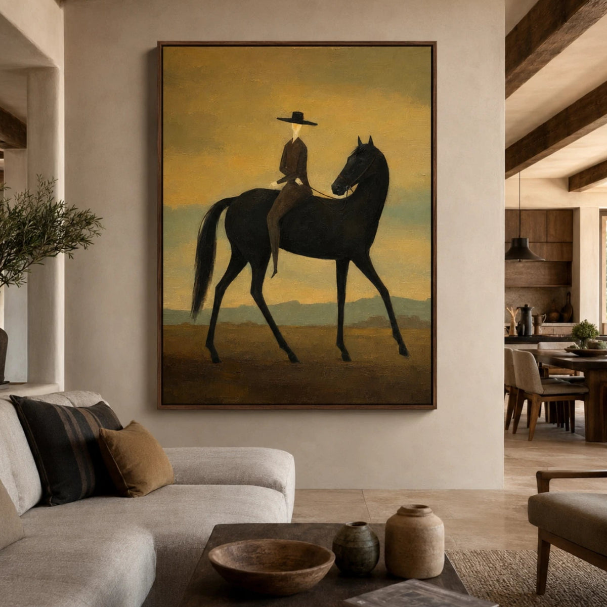 Vintage Americana Art | Twilight Journey