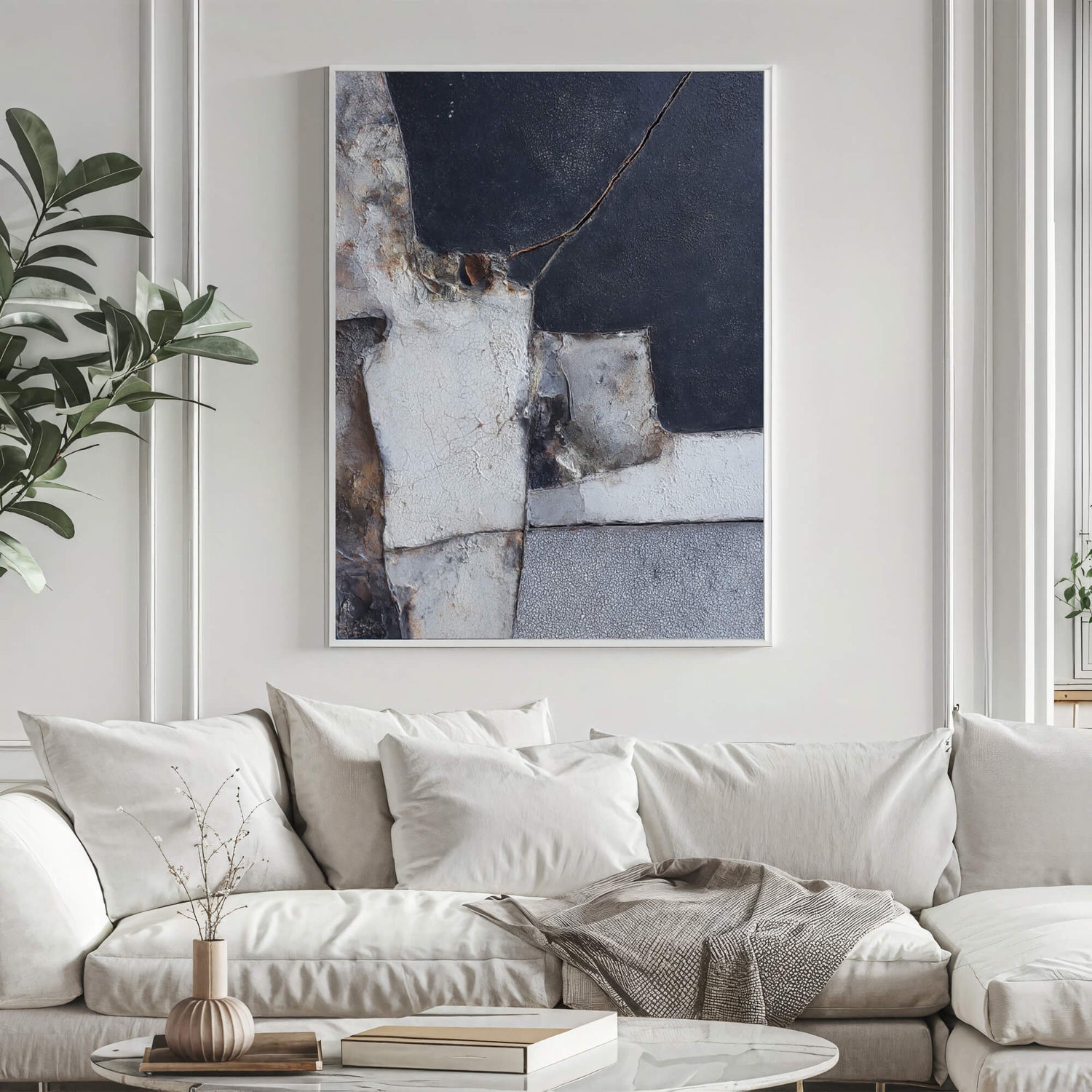 Wabi-Sabi Art | Aged Patchwork Tones