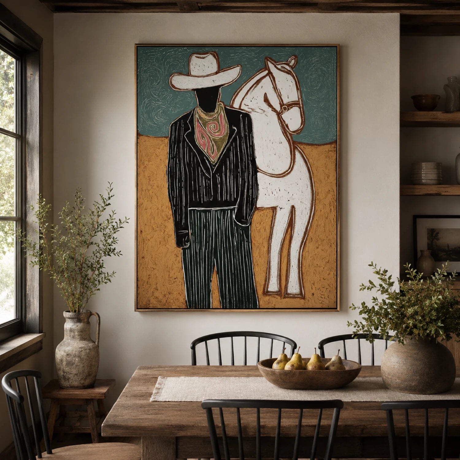 Vintage Americana Art | Silent Rider