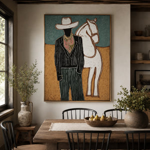 Vintage Americana Art | Silent Rider