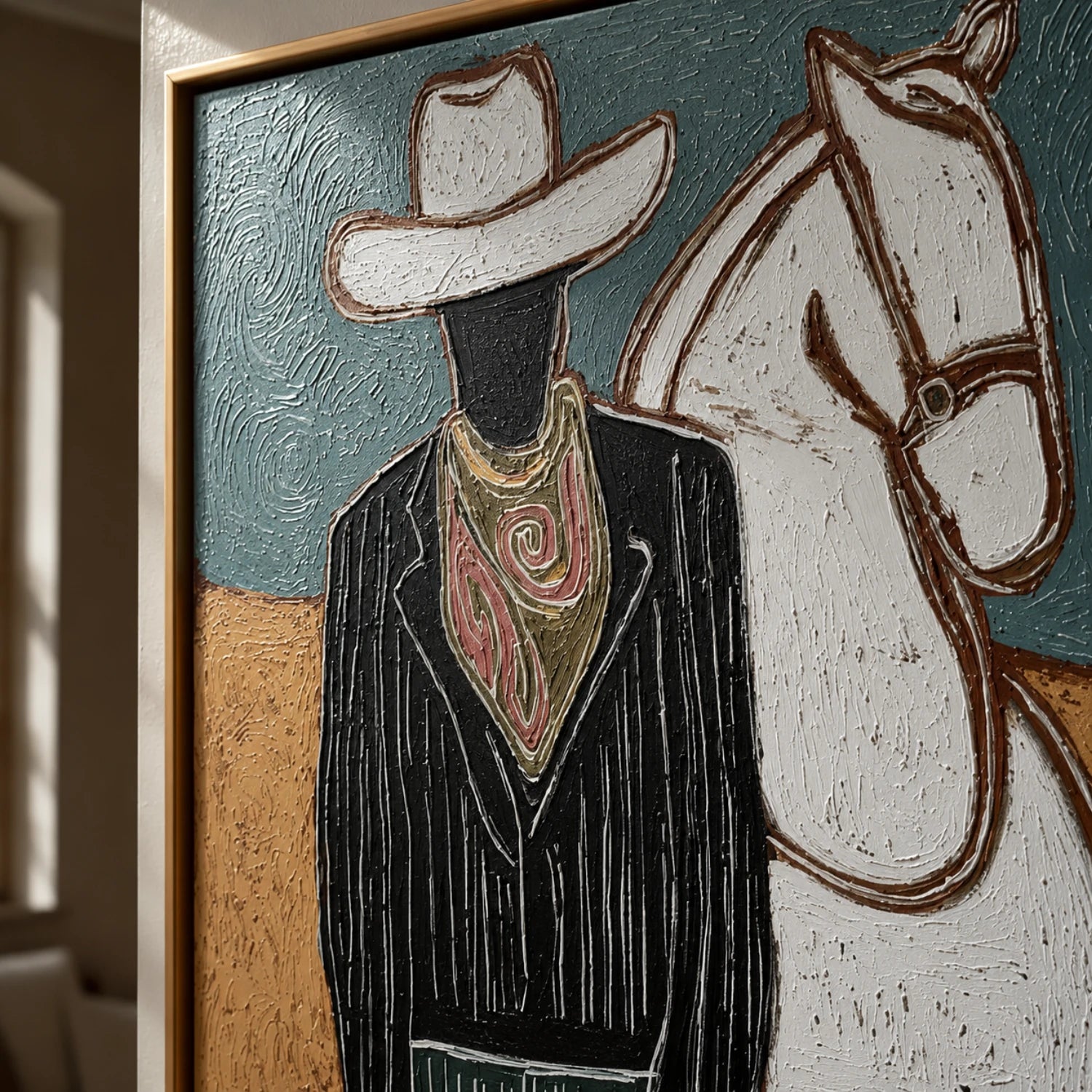Vintage Americana Art | Silent Rider