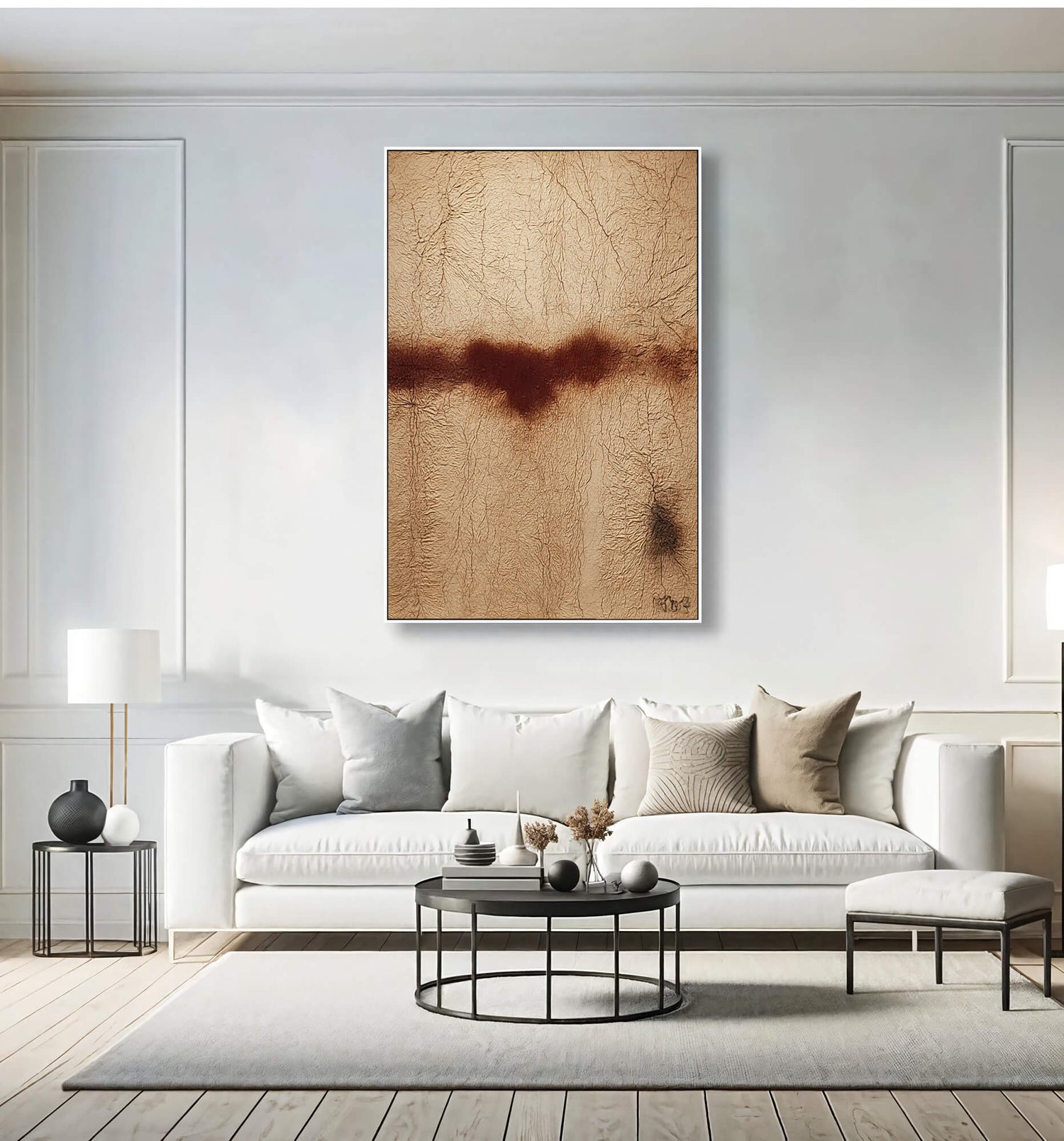 Wabi-Sabi Art | Cracked Earth Stain