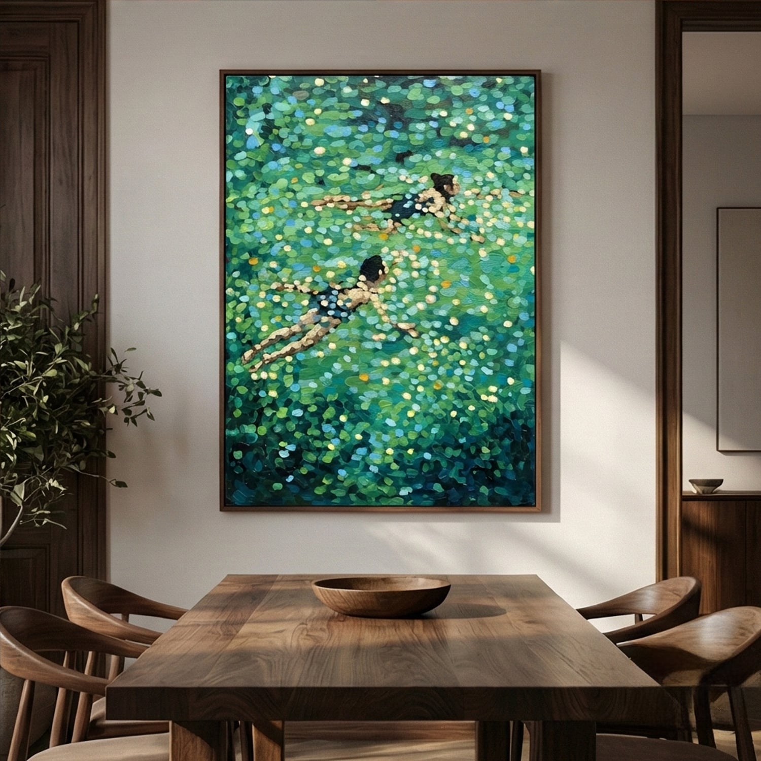 Impressionist Art | Summer's Pool Divers