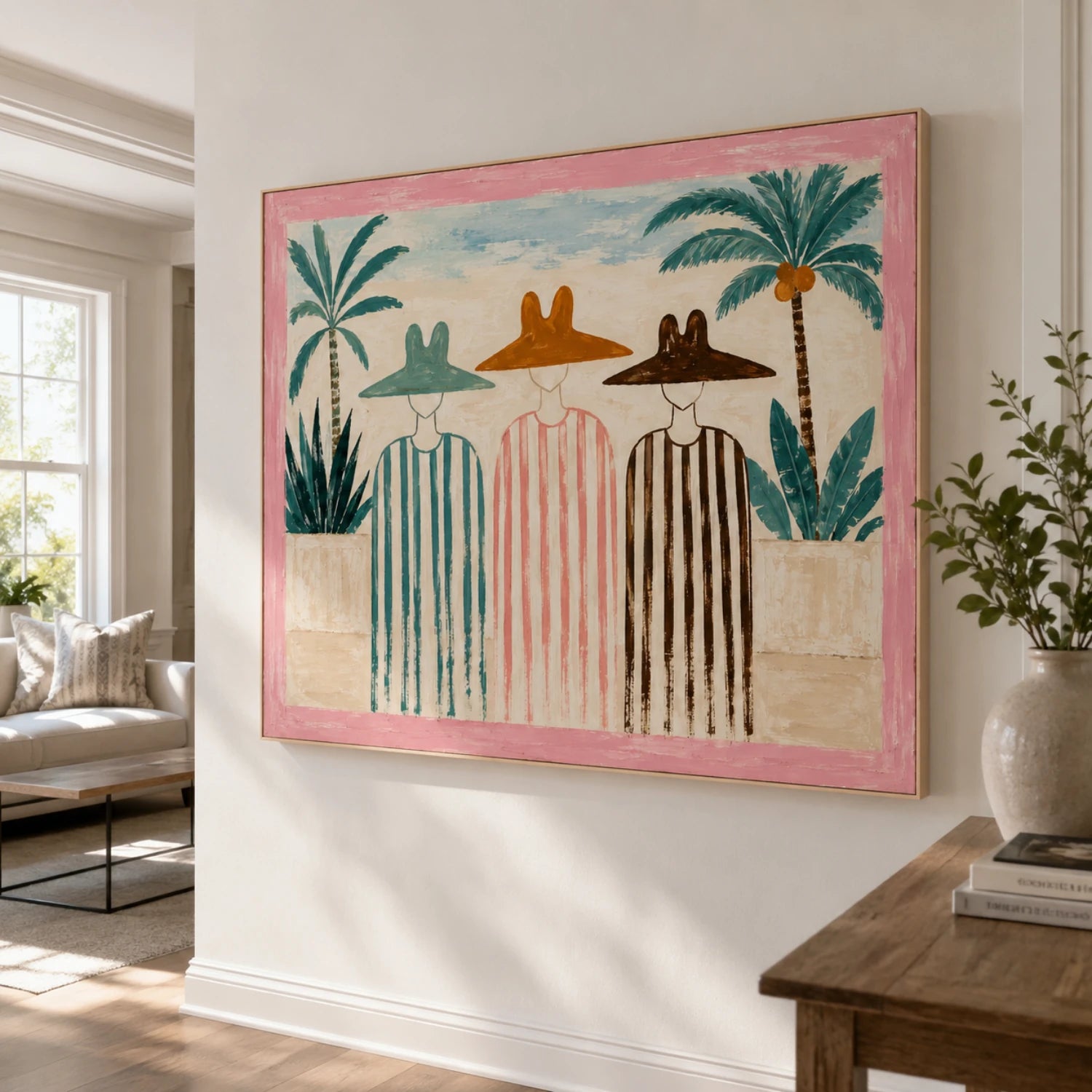 Vintage Americana Art | Beneath the Palms