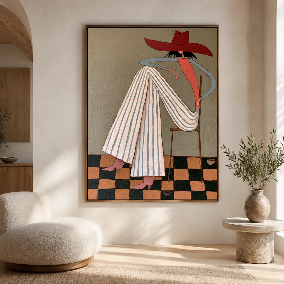 Vintage Americana Art | Checkered Leisure