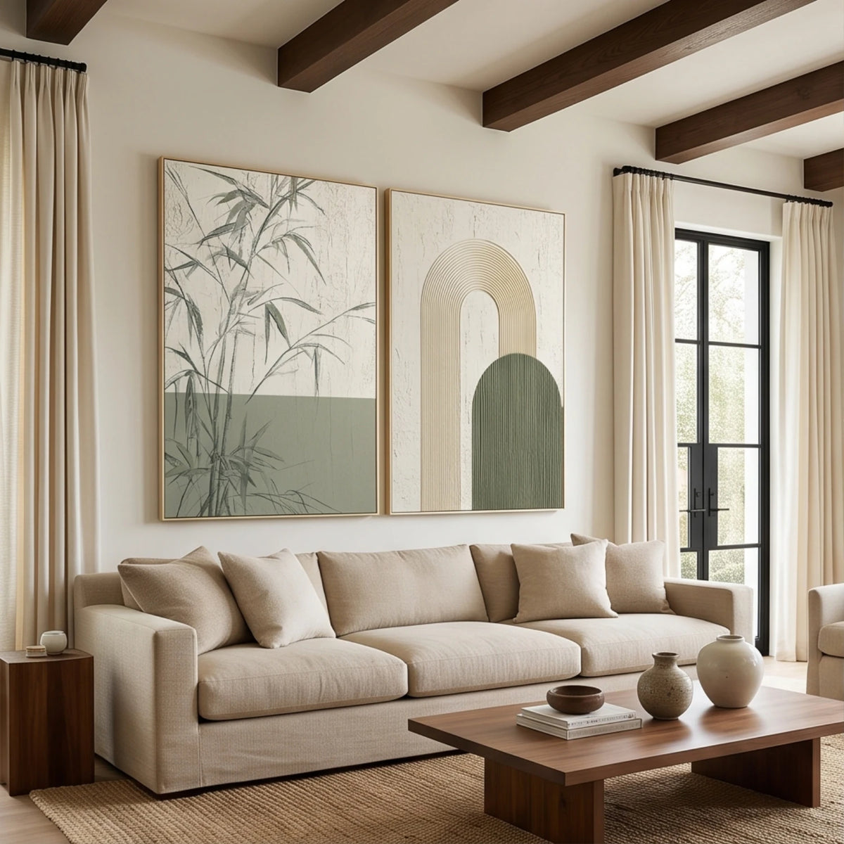 Bamboo and Arch Dialogue — artwork view 1