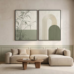 Bamboo and Arch Dialogue — featured artwork in an interior setting