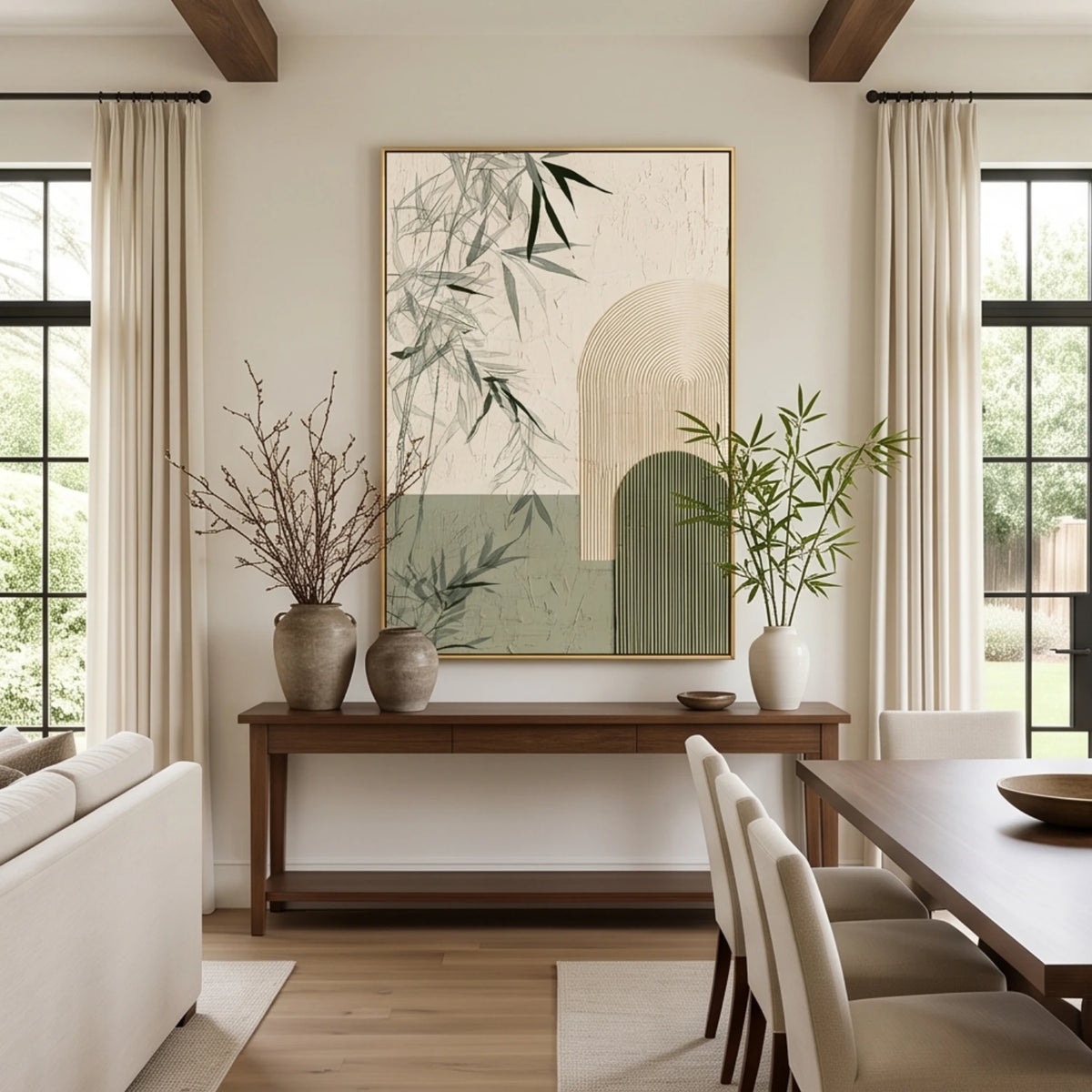 Bamboo Grove Arches — featured artwork in an interior setting