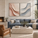 Blush and Blue Wave Duet — artwork view 6