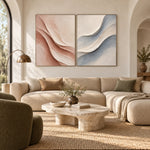 Blush and Blue Wave Duet — artwork view 7