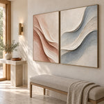 Blush and Blue Wave Duet — artwork view 8