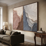 Blush and Slate Folded Duet — artwork view 7