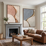 Blush and Slate Harmony — artwork view 1