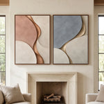 Blush and Slate Harmony — artwork view 8