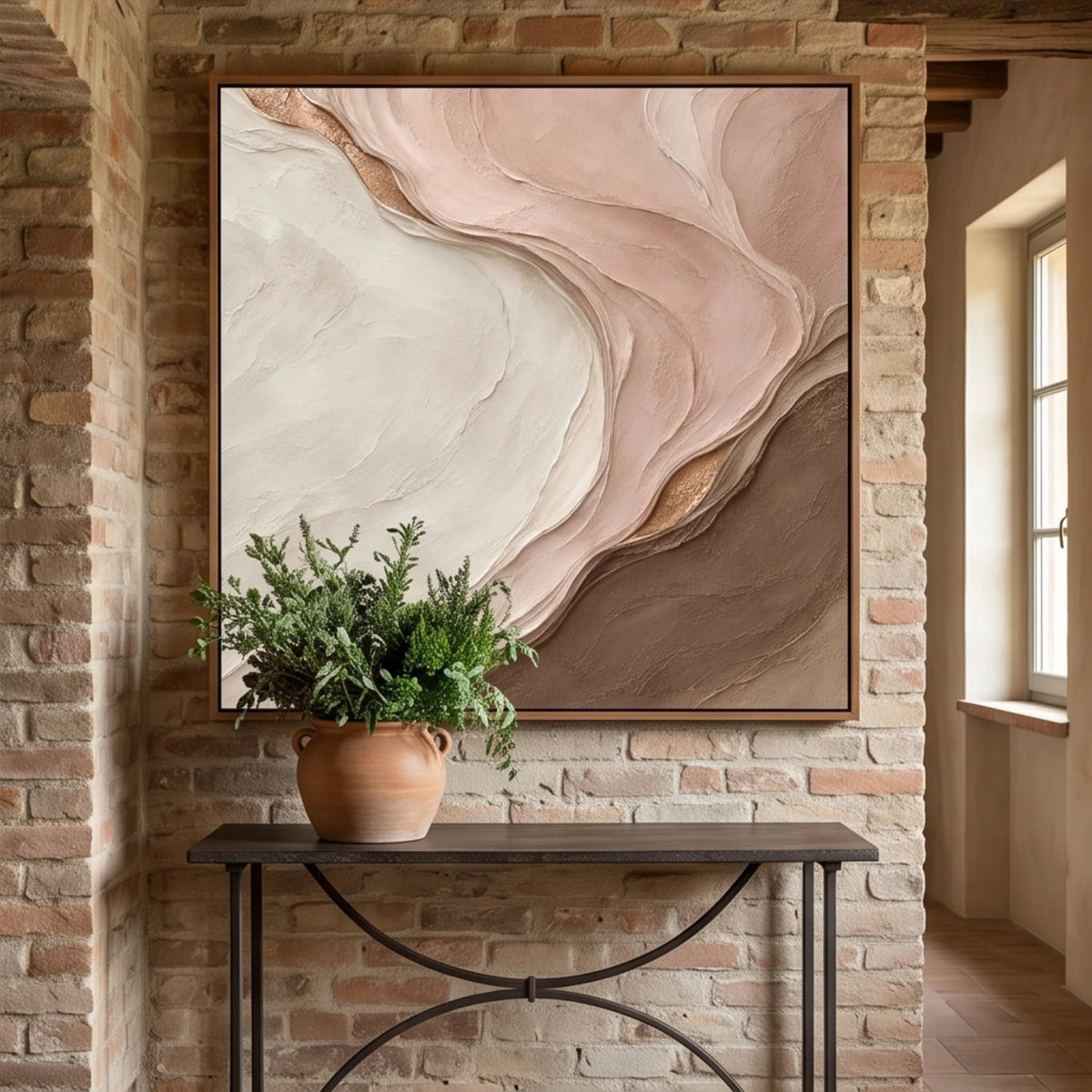 Blush Stone Waves — artwork view 4