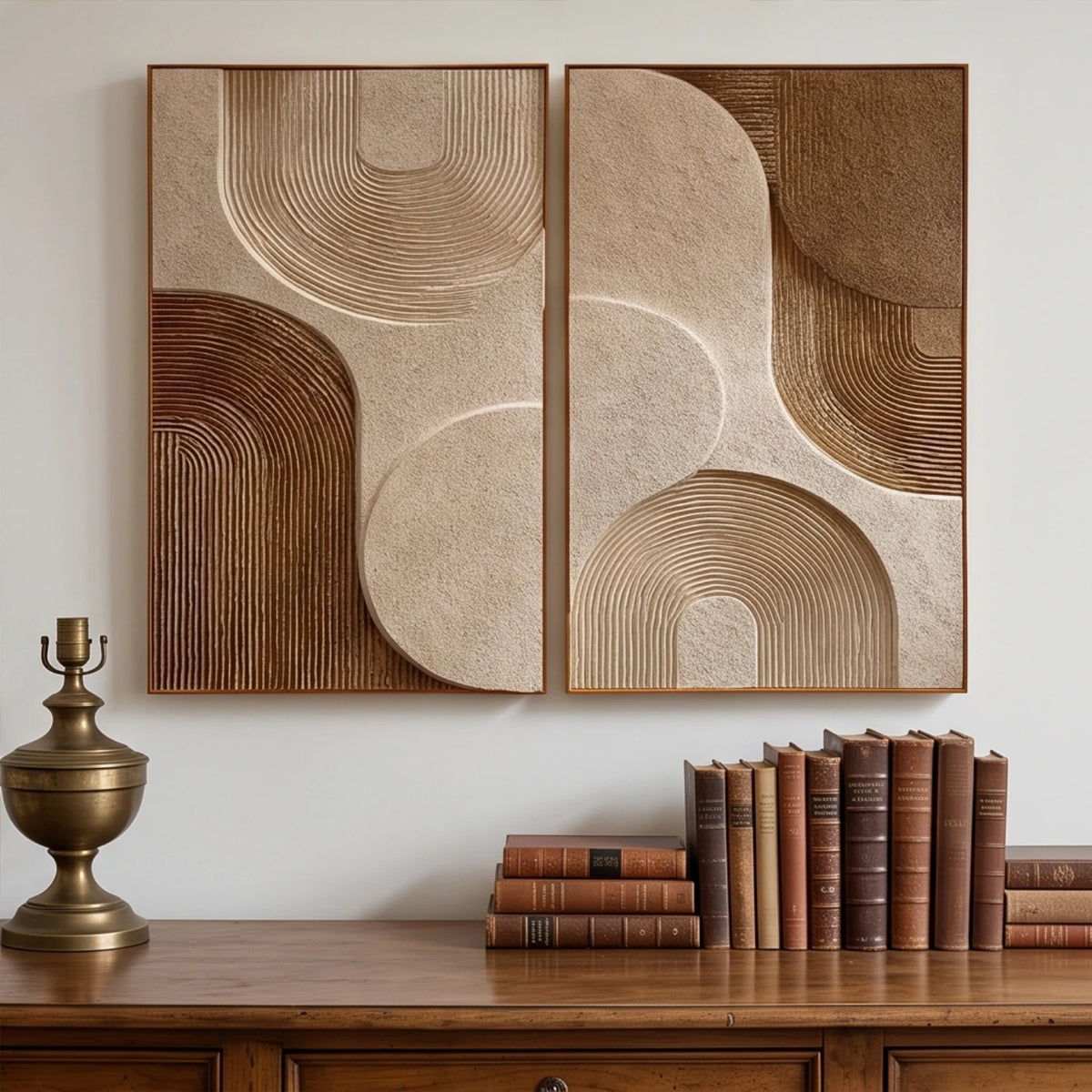 Caramel Arch Dialogue — featured artwork in an interior setting
