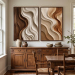 Caramel Ridge Duet — featured artwork in an interior setting
