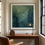 Emerald Canopy Depths — featured artwork in an interior setting