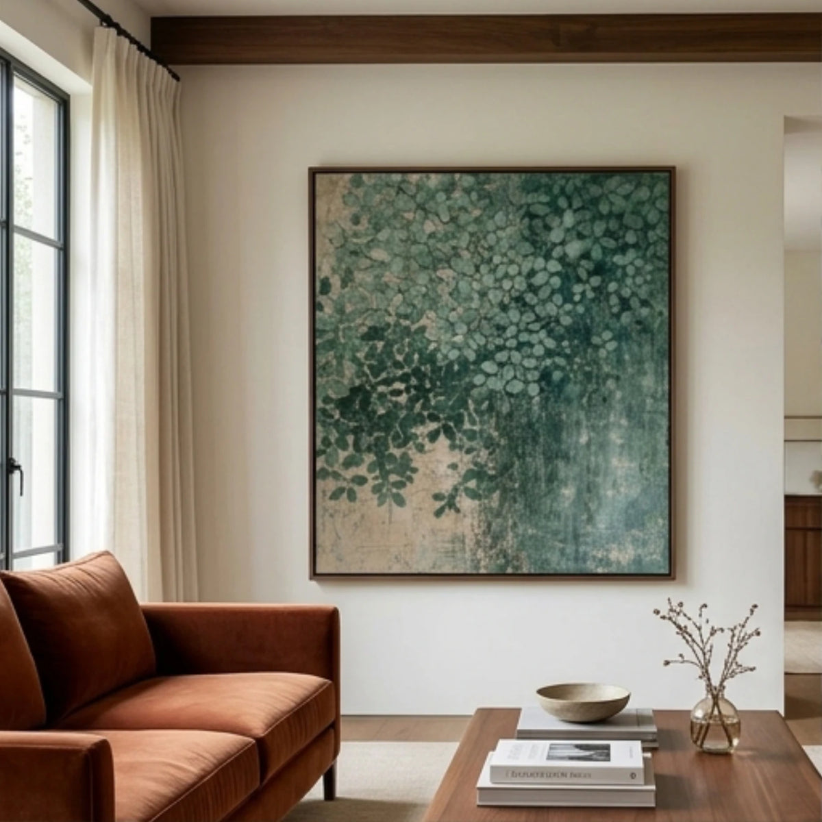 Emerald Foliage Cascade — artwork view 1