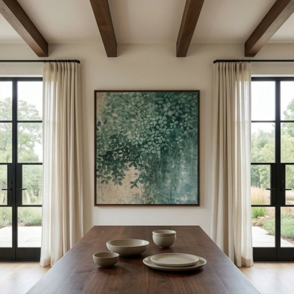 Emerald Foliage Cascade — artwork view 2