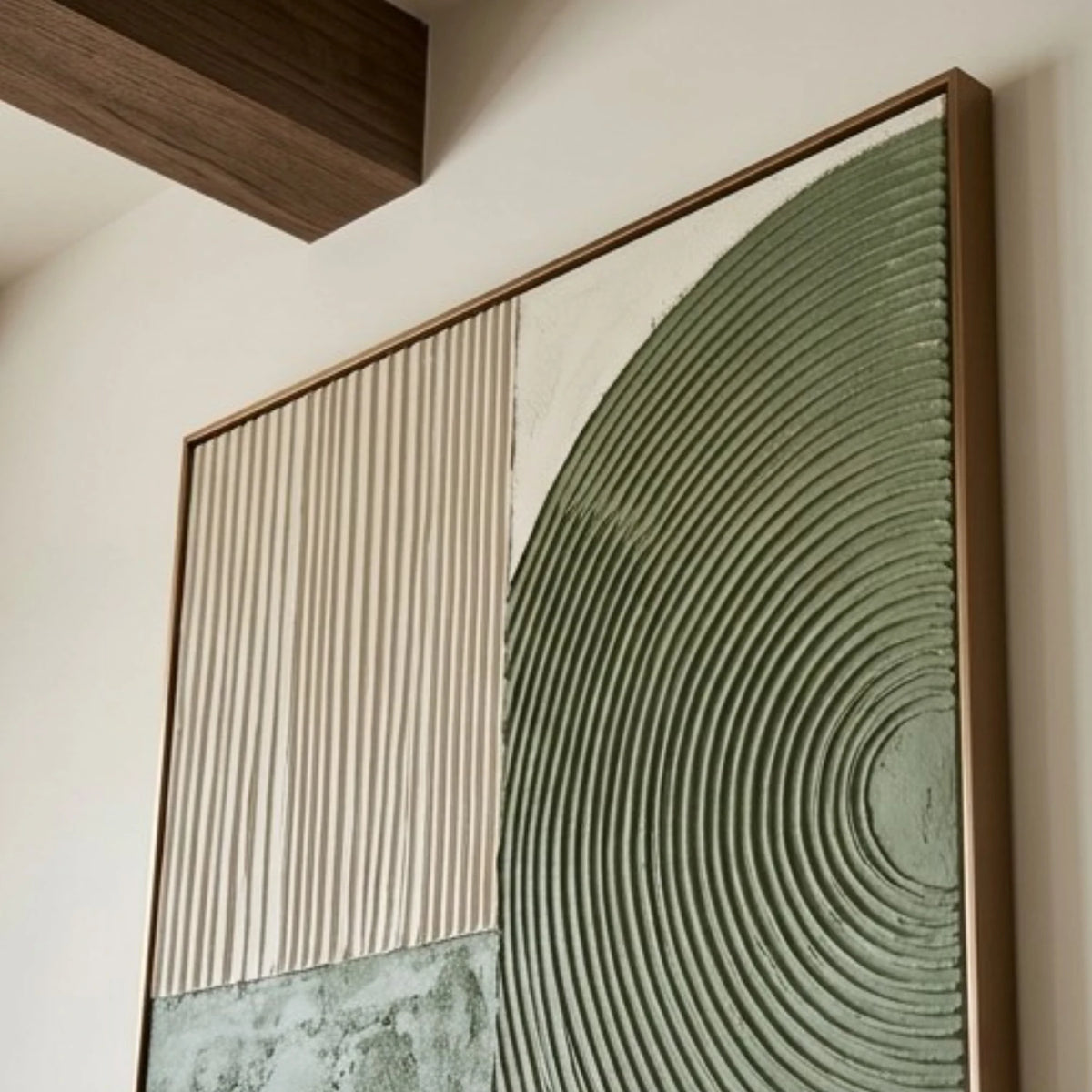 Forest and Ivory Geometry — artwork view 5